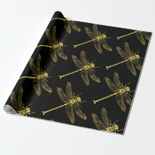 Vintage Libellen-Illustration II Geschenkpapier