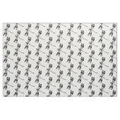 Vintage Libellen-Illustration Schwarzweiss Stoff (Fat Quarter (45,7 x 55,9 cm))