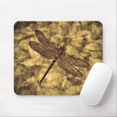 Vintage Libellen Kunst Mousepad (Mit Mouse)