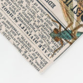 Vintage Libellen, Reihe Design 5 Fleecedecke (Ecke)