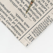 Vintage Libellen, Reihe Design 5 Fleecedecke (Ecke)