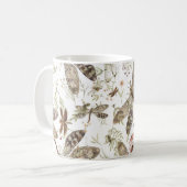 Vintage Libellen-Schale Kaffeetasse (Vorderseite Links)