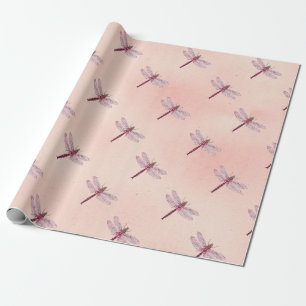 Vintage Libellen Serie Design 2 Geschenkpapier