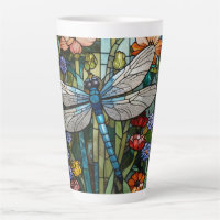 Vintage Libellenkunst Blumenbeißglas