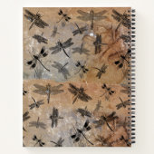 Vintage Libellenstörung Entomologie-Monogramm Notizblock (Rückseite)