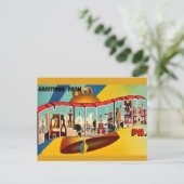 Vintage Liberty Bell Postkarte (Stehend Vorderseite)