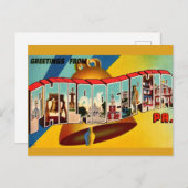 Vintage Liberty Bell Postkarte (Vorne/Hinten)