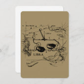 Vintage Libra-Konstellation Hevelius-Stil (Vorne/Hinten)