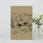 Vintage Libra-Konstellation Hevelius-Stil Briefpapier (Stehend Vorderseite)