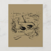 Vintage Libra-Konstellation Hevelius-Stil Flyer (Vorne)