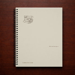 Vintage Library Dark Academia-Bundle of Books  Notizblock