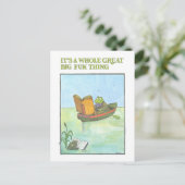 Vintage Library Reading Poster Postkarte (Stehend Vorderseite)