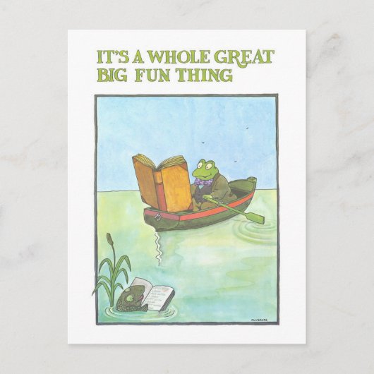 Vintage Library Reading Poster Postkarte (Vorderseite)