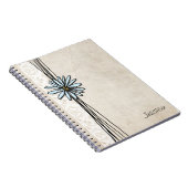 Vintage Lichtblauer Daisy Notizblock (Rechte Seite)