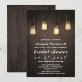 Vintage Lichter Chic Bridal Dusche Einladungen (Vorne/Hinten)
