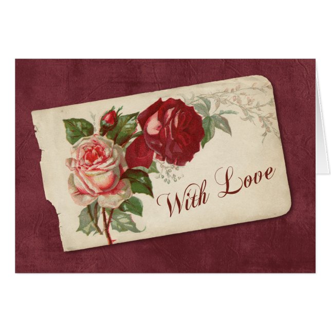 Vintage Liebe (Vorderseite (Horizontal))
