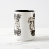 Vintage Liebe 70's Café - Tasse (Mittel)