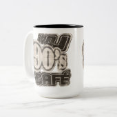 Vintage Liebe 90's Café - Tasse (Vorderseite Links)