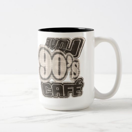 Vintage Liebe 90's Café - Tasse (Rechts)