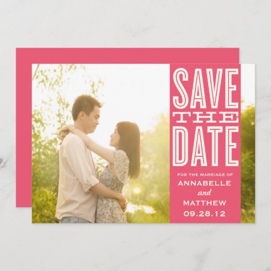 VINTAGE LIEBE | Ankündigung Datum freihalten (Vorne/Hinten)