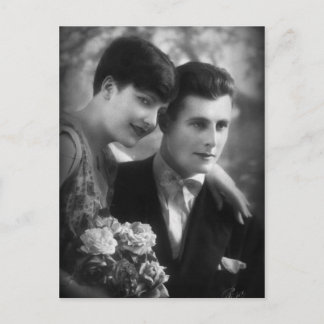 Vintage Liebe aus Frankreich Postkarte