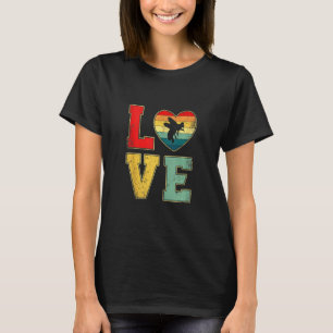 Vintage Liebe Bee Retro 70er 80er Herzzüchtertiere T-Shirt