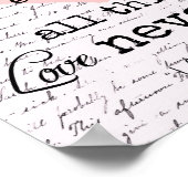 Vintage Liebe Bibel Verse Poster (Ecke)