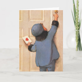 Vintage Liebe Brief von Jessie Willcox Smith Feiertagskarte