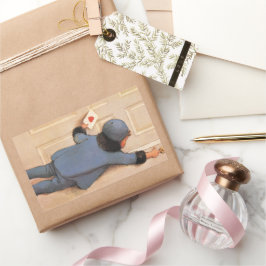 Vintage Liebe Brief von Jessie Willcox Smith Rechteckiger Aufkleber