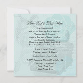 Vintage Liebe Briefe Brautdusche Einladung (Rückseite)