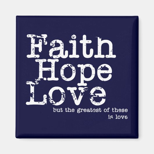 Vintage Liebe der Hoffnung Magnet (Vorne)