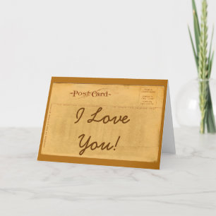 Vintage Liebe der Postkarten-I Sie! Gruß-Karte Karte