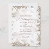 Vintage Liebe Doves Garden Hochzeit Einladung (Vorderseite)