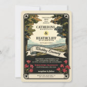 Vintage Liebe | Einladung zur Hochzeit von Tarots (Vorderseite)