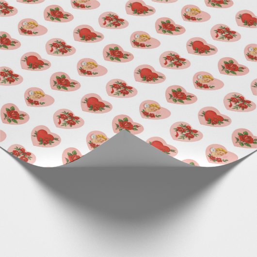 Vintage Liebe Geschenkpapier (Ecke)