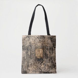 Vintage Liebe gestörtes Design Tasche