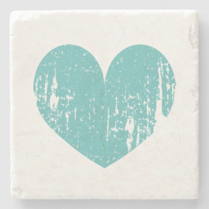 Vintage Liebe Herzrustikal Untersetzer