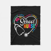 Vintage Liebe Krankenversicherung Fleecedecke (Vorderseite)