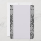 Vintage Liebe & Lace Lavender Wedding Einladung (Rückseite)