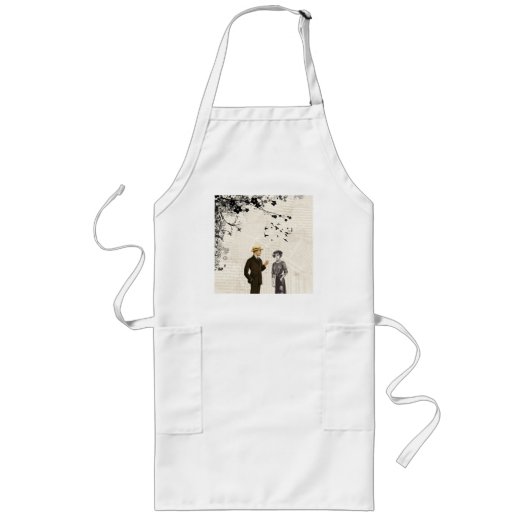 Vintage Liebe Lange Schürze (Vorne)
