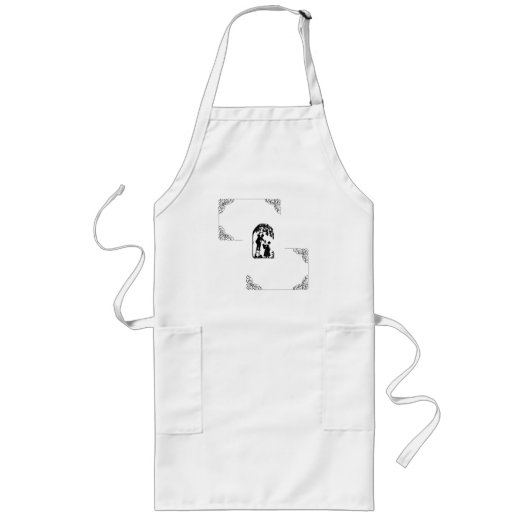 Vintage Liebe Lange Schürze (Vorne)