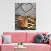Vintage Liebe Leinwanddruck (Insitu (Wohnzimmer))