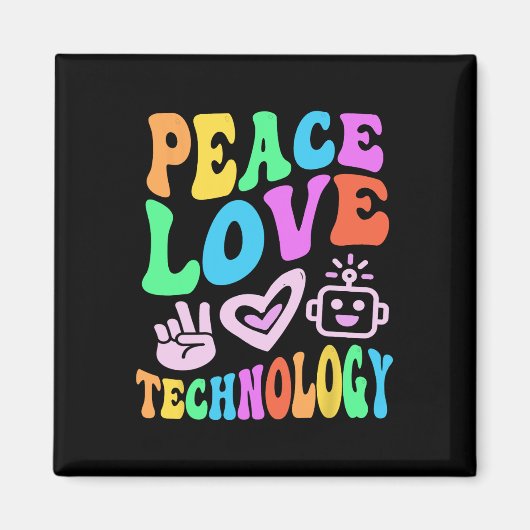 Vintage Liebe Magnet (Vorne)