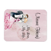 Vintage Liebe Magnet (Horizontal)