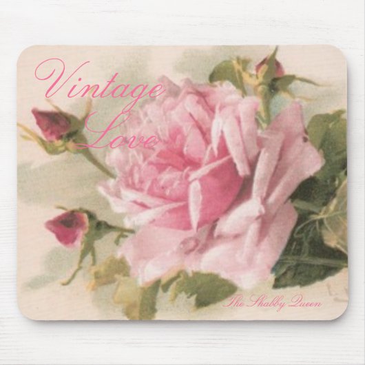 Vintage Liebe ~ Mausunterlage Mousepad (Vorne)