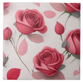 Vintage Liebe Moderne Rose Fliese (Vorderseite)