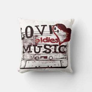 Vintage Liebe Musik Pillow Kissen