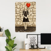 Vintage Liebe Poster (Heimbüro)