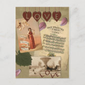 Vintage Liebe Postkarte (Vorderseite)