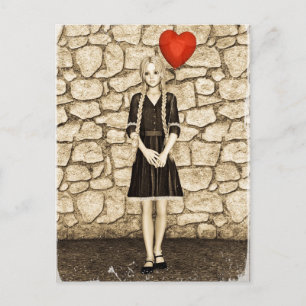 Vintage Liebe Postkarte